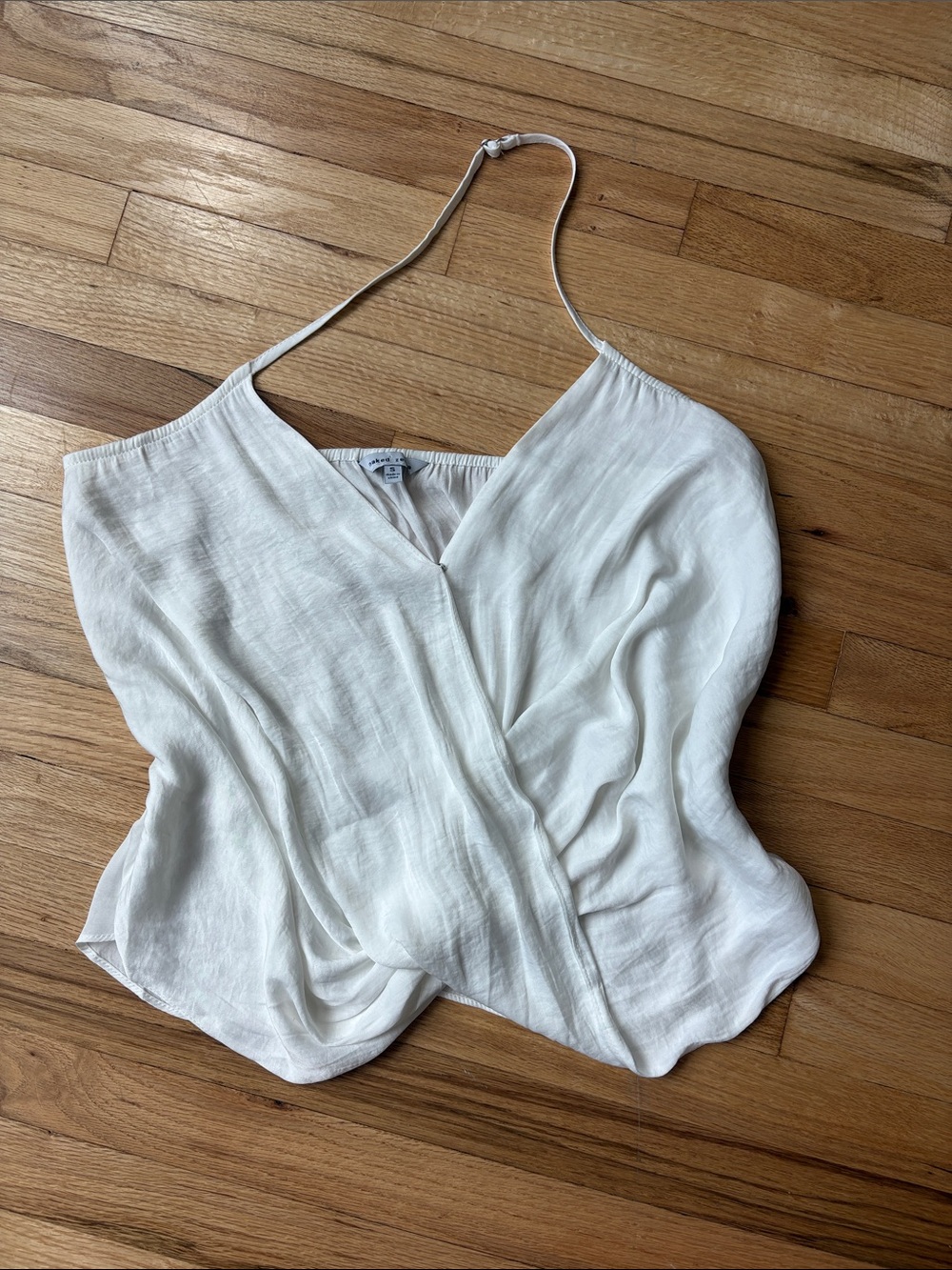 White Halter Cami Top